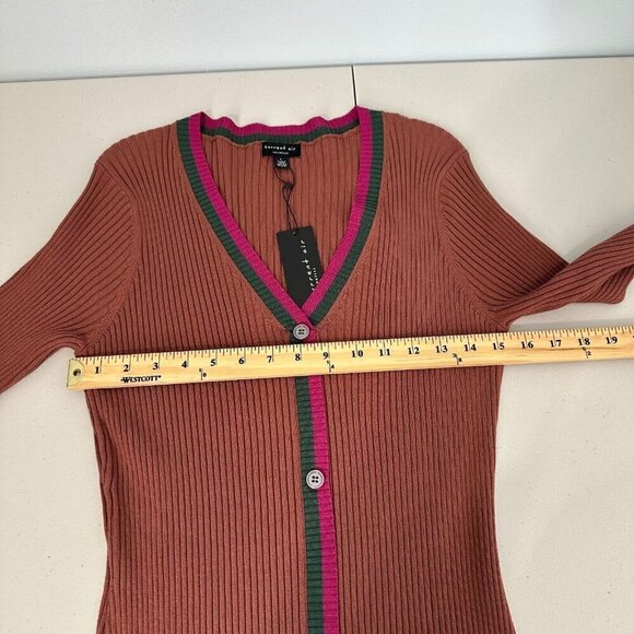 Current Air Colleen Sweater Dress Size L Ribbed Knit Midi - Picture 11 of 14